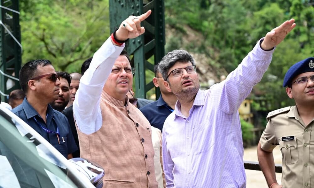 थराली में आपदा प्रभावित क्षेत्रों का मुख्यमंत्री ने किया स्थलीय निरीक्षण, अधिकारियों को राहत एवं रेस्टोरेशन कार्यों में तेजी लाने के दिए निर्देश